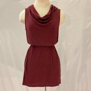 Anthropologie Ribbed Front Tunic - Wine - XS